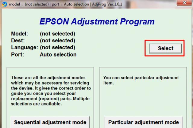 Kód pro resetování plenky pro inkoustové tiskárny Epson Doplňování zásobníků inkoustu