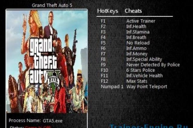Trainers and cheats for Grand Theft Auto V Download new versions of the trainer for GTA 5